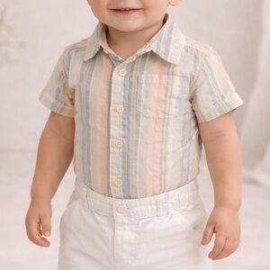 Carter’s Collared Button-Down Bodysuit Top – Size 18 Months